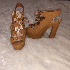 Lace up heels